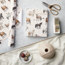 Papier d'enveloppement pour chevaux de l'Ouest