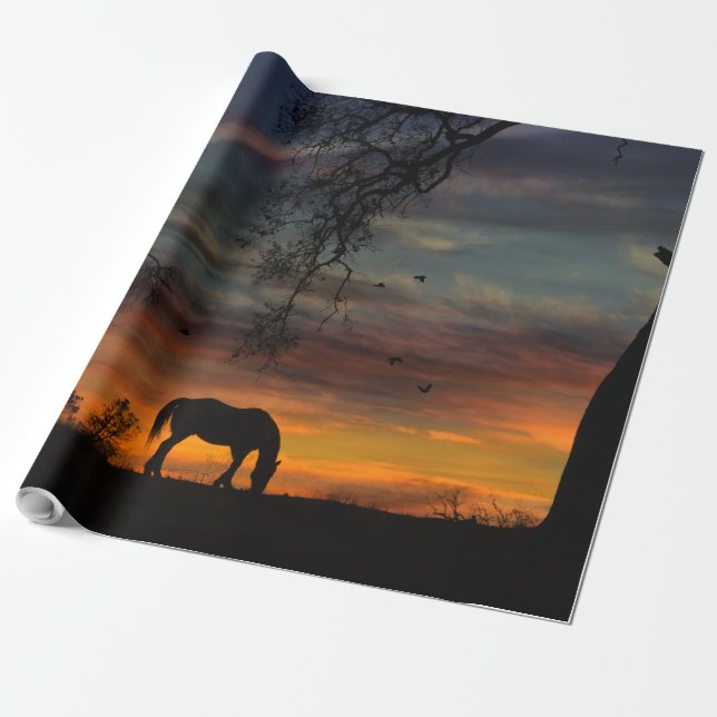 Cadeau Papier d'enveloppement pour chevaux du Sud-Ouest (Déroulé)