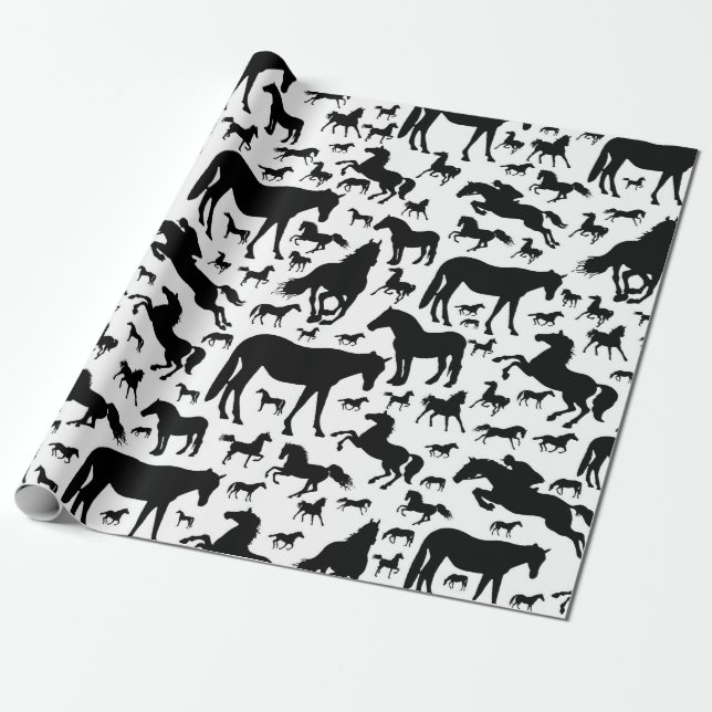 Cadeau Papier d'enveloppement pour chevaux ou pour découp (Déroulé)
