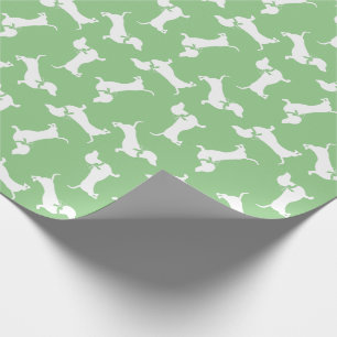 Cadeau Papier d'enveloppement pour chiot de chien Dachshu