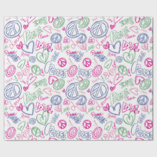 Cadeau Papier d'enveloppement pour la paix d'anniversaire