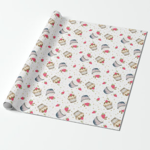 Cadeau Papier d'enveloppement pour l'anniversaire de la f