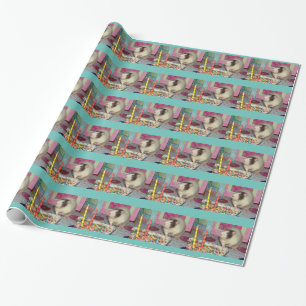 Cadeau Papier d'enveloppement pour l'anniversaire de Rat