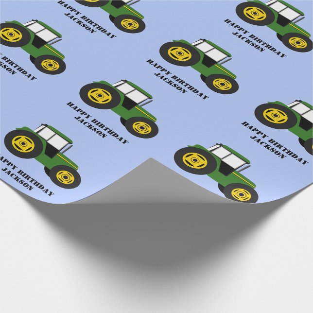 Cadeau Papier d'enveloppement pour l'anniversaire du trac (Coin)