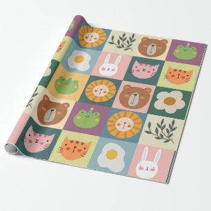 Cadeau Papier d'enveloppement pour les animaux mignons