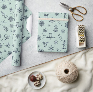 Cadeau Papier d'enveloppement pour objets d'hiver - Monna