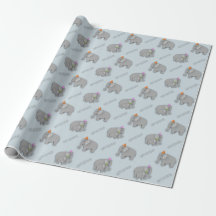 Papier d'enveloppement pour parti éléphant