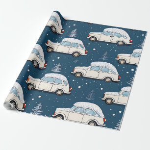 Cadeau Papier d'enveloppement Premium pour voiture rétro-