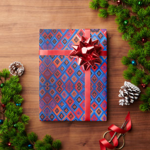 Cadeau Papier d'enveloppement radiant Starburst