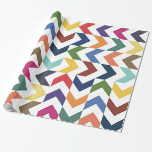 Cadeau Papier d'enveloppement Rainbow ZigZag