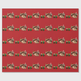 Cadeau Papier d'enveloppement rouge de l'Hustle du Père N