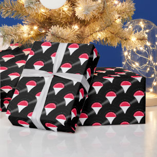 Cadeau Papier d'enveloppement rouge personnalisé Motif vi