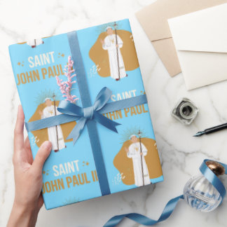 Cadeau Papier d'enveloppement Saint Jean-Paul II