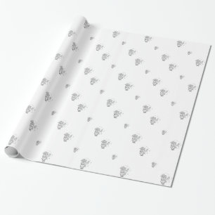 Cadeau Papier d'enveloppement Saint-Nicolas "Argent 3D"