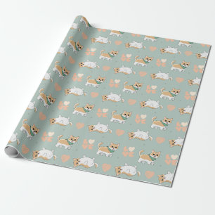 Cadeau Papier d'enveloppement Shiba Inu