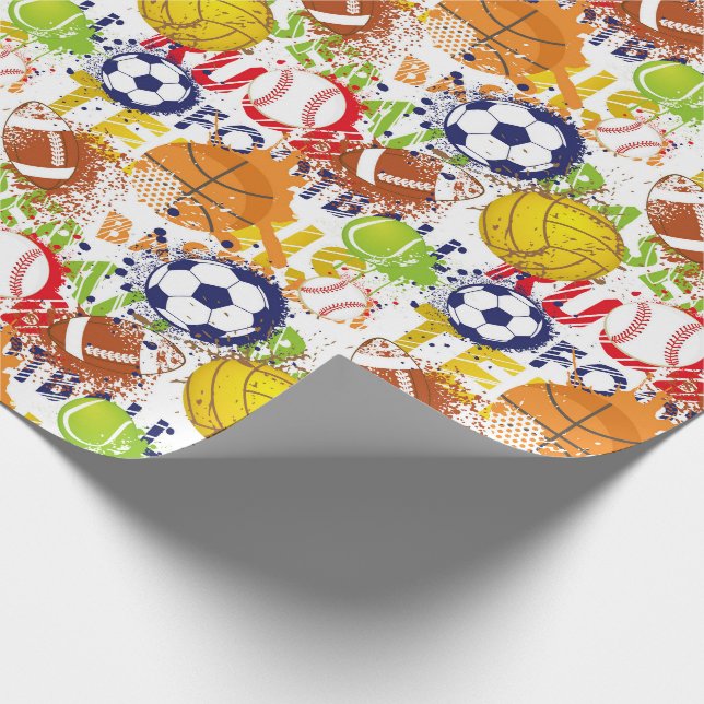 Cadeau Papier d'enveloppement sportif (Coin)