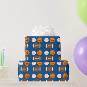 Cadeau Papier d'enveloppement sportif