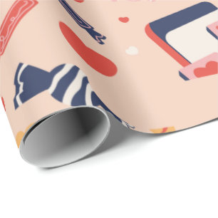 Cadeau Papier d'enveloppement Sweet Text Love