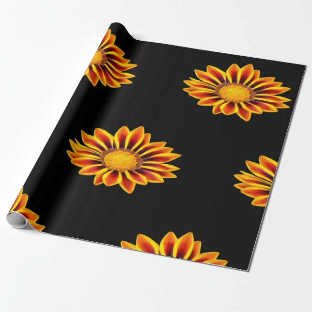Cadeau Papier d'enveloppement Tiger Gazania (Déroulé)