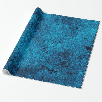 Cadeau Papier d'enveloppement turquoise bleu désossé Goth