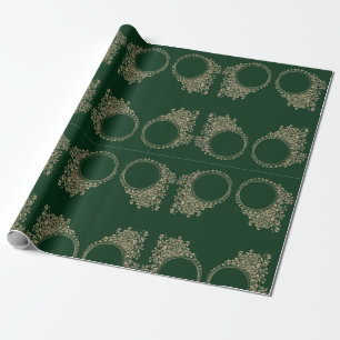 Cadeau Papier d'enveloppement vert luxueux