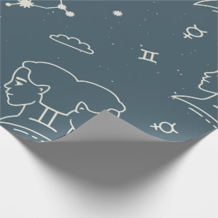 Cadeau Papier d'enveloppement Zodiac Gemini