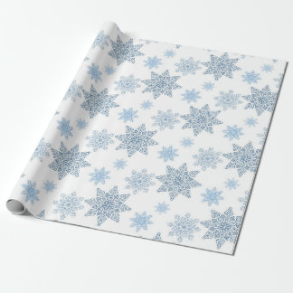 Cadeau Papier d'érection de flocons de neige