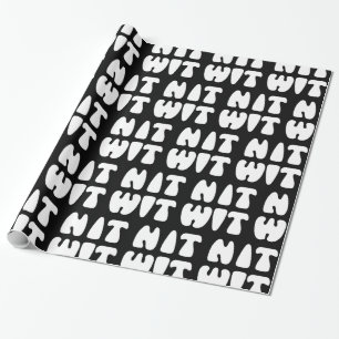 CADEAU PAPIER D'ÉTIQUETAGE DE NITWIT