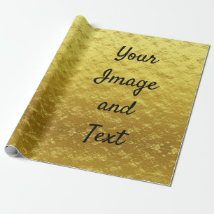 Cadeau Papier doré de luxe personnalisé