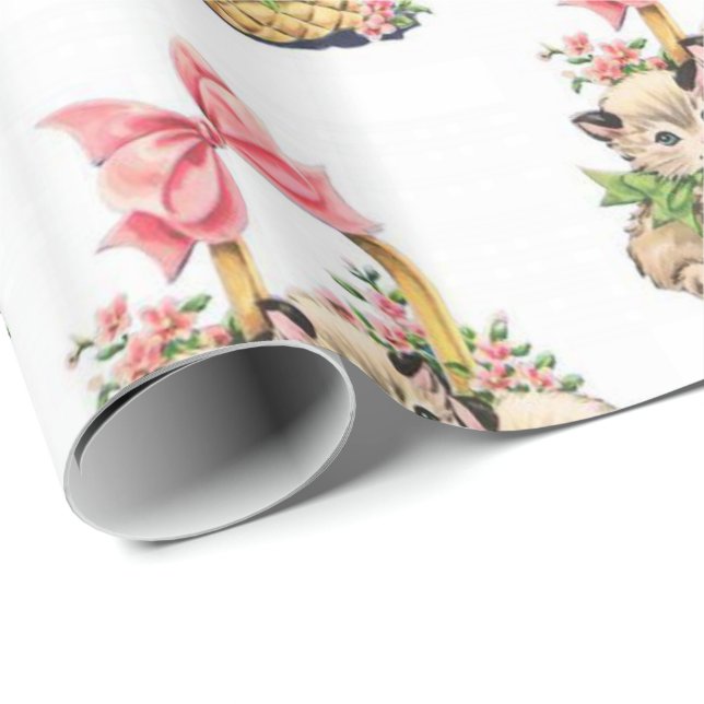 Cadeau Papier écorce de Pâques (Coin rond)