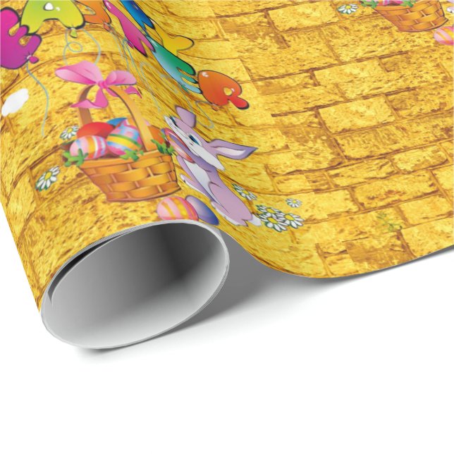 Cadeau Papier écorce de Pâques (Coin rond)