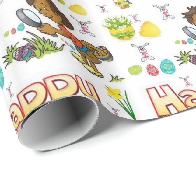 Cadeau Papier écorce de Pâques (Coin rond)