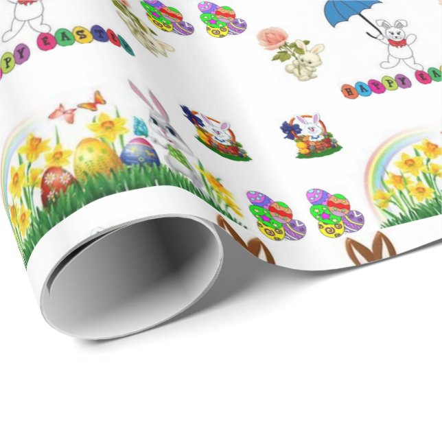 Cadeau Papier écorce de Pâques (Coin rond)