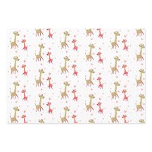 cadeau papier éléphant giraf singe