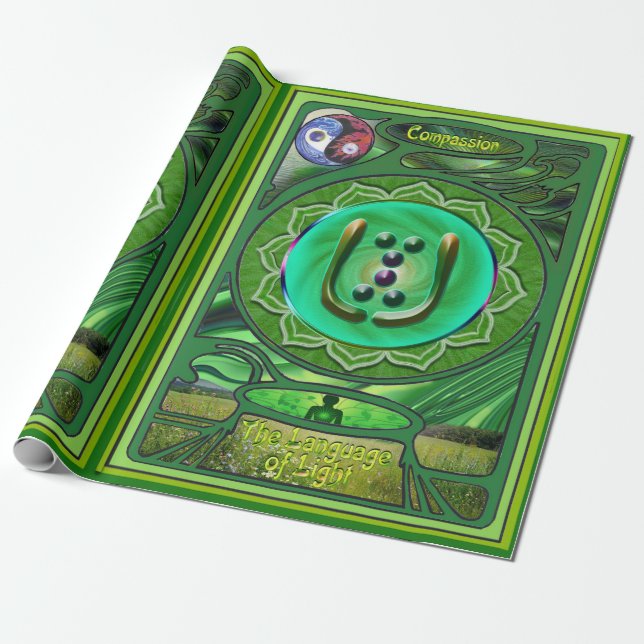 Cadeau Papier enveloppant Compassion Chakra Coeur (Déroulé)