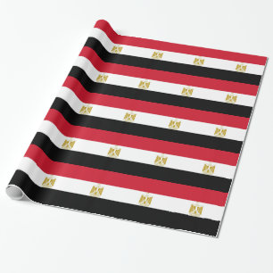 Cadeau Papier enveloppé avec Drapeau de l'Egypte