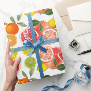 Cadeau Papier Feuille et arrosage à base d'agrumes