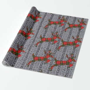 Cadeau Papier grand-mère, Fil, Plaid, Renard & Amusement 