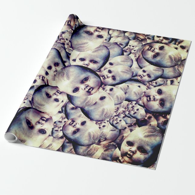 Cadeau Papier hanté enveloppant de dolly (Déroulé)