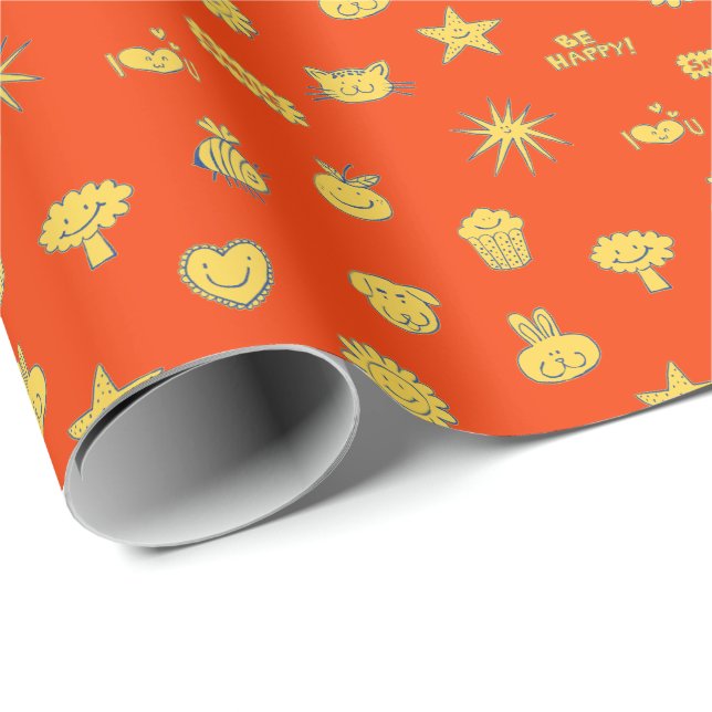 Cadeau Papier Joy Wrapping (Coin rond)