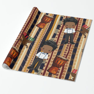 Cadeau Papier Kwanza Wrapper