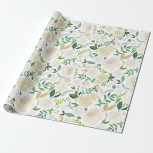 Cadeau Papier mariage à envelopper Grand Floral