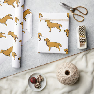Cadeau Papier Mariage Golden Retriever