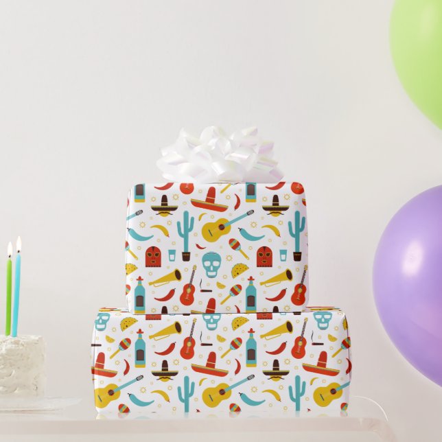 Cadeau Papier mexicain à enveloppement Fiesta (Cadeaux de fête)