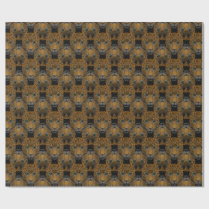 Cadeau Papier Motif à carreaux Panther