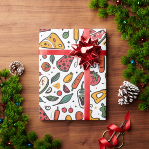 Cadeau Papier Motif de jour de pizza Fun Foody
