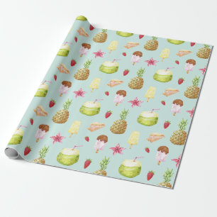 Cadeau Papier Motif d'été