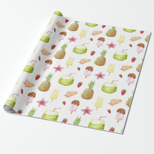 Cadeau Papier Motif d'été