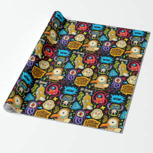 Cadeau Papier Motif Monster mignon