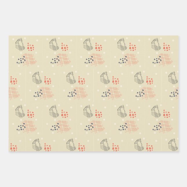cadeau papier papier motifs abstraits (Devant)